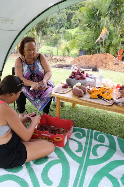 Matariki new year - Hangi preparations